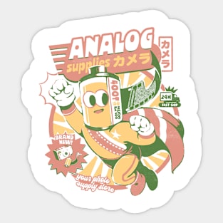 Super Analog Hero Sticker